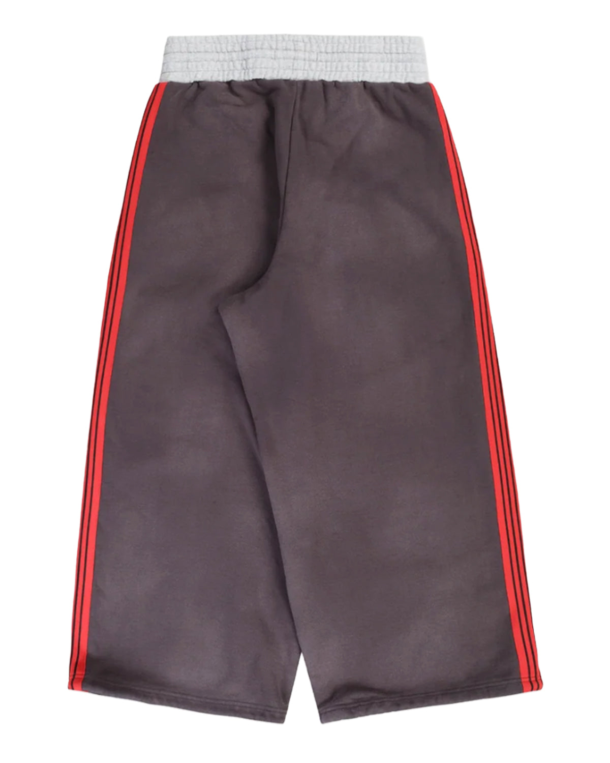 Pieces Sport Sweatpants washed navy, back view with red side stripes