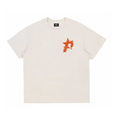 Pieces Star Flames Tee Burnt Orange Front View