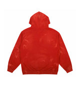 Product Image of Pieces Sun Faded Zip Up Sweatshirt Lava Red Back View