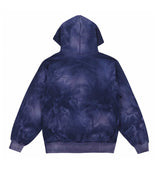 Product Image Of Pieces Sun Faded Zip Up Sweatshirt Midnight Navy Back View