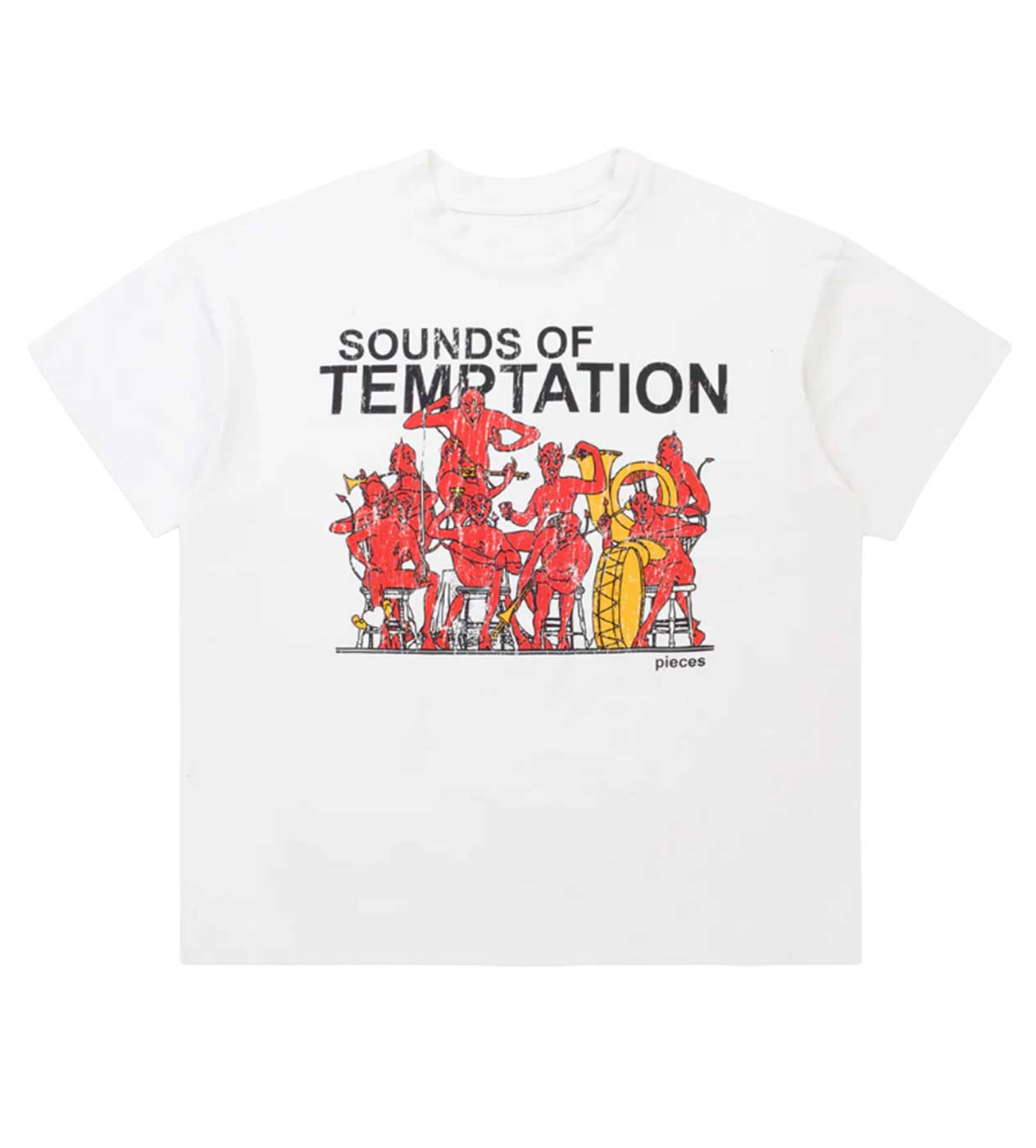 Pieces Temptations Tee Off White
