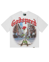Godspeed Concrete Rose Tee White