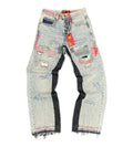 Project Capri Redrum Denim Pants Blue