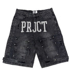 Project Capri Triple Pocket Jorts Black