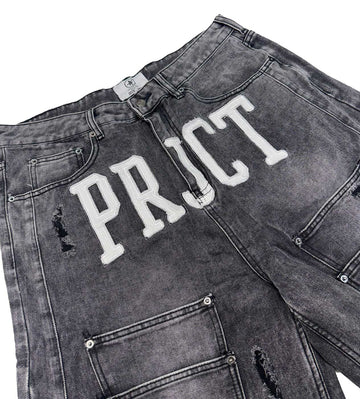 Project Capri Triple Pocket Jorts Black