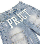 Project Capri Triple Pocket Jorts Light Blue