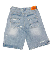 Project Capri Triple Pocket Jorts Light Blue