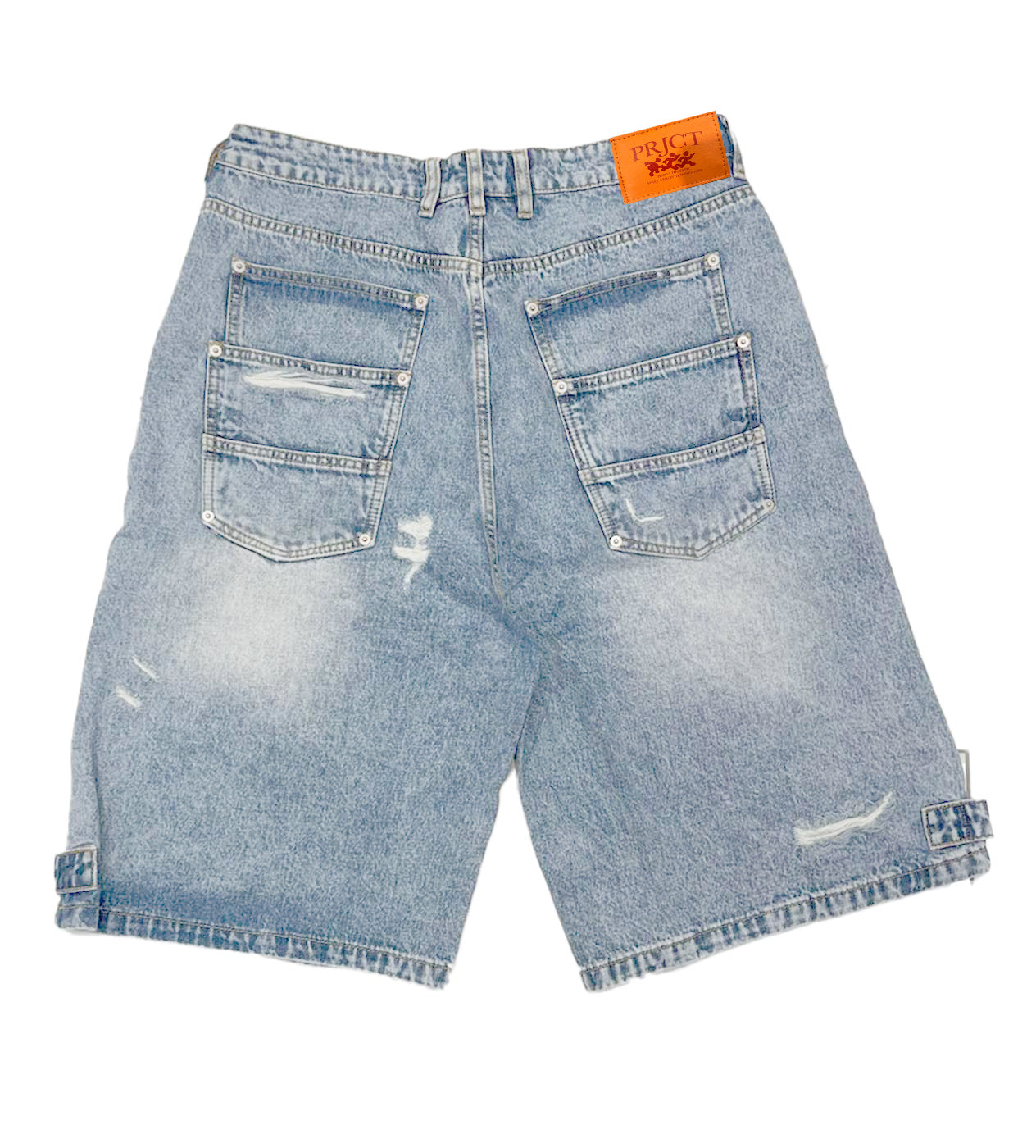 Project Capri Triple Pocket Jorts Light Blue