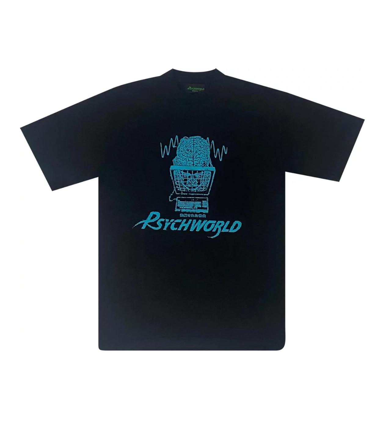 Psychworld Digital Tee Black/Blue