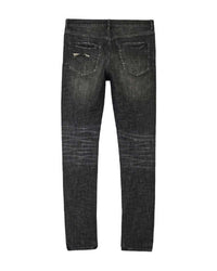 Purple Brand Grey Wash Distressed Denim Pants