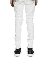 Purple Brand Optic Paint Blowout Pants White
