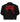 Red Embroidered Logo Denim Jacket Black back view