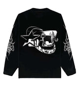 Restock AR Chrome Logo L/S Tee Black
