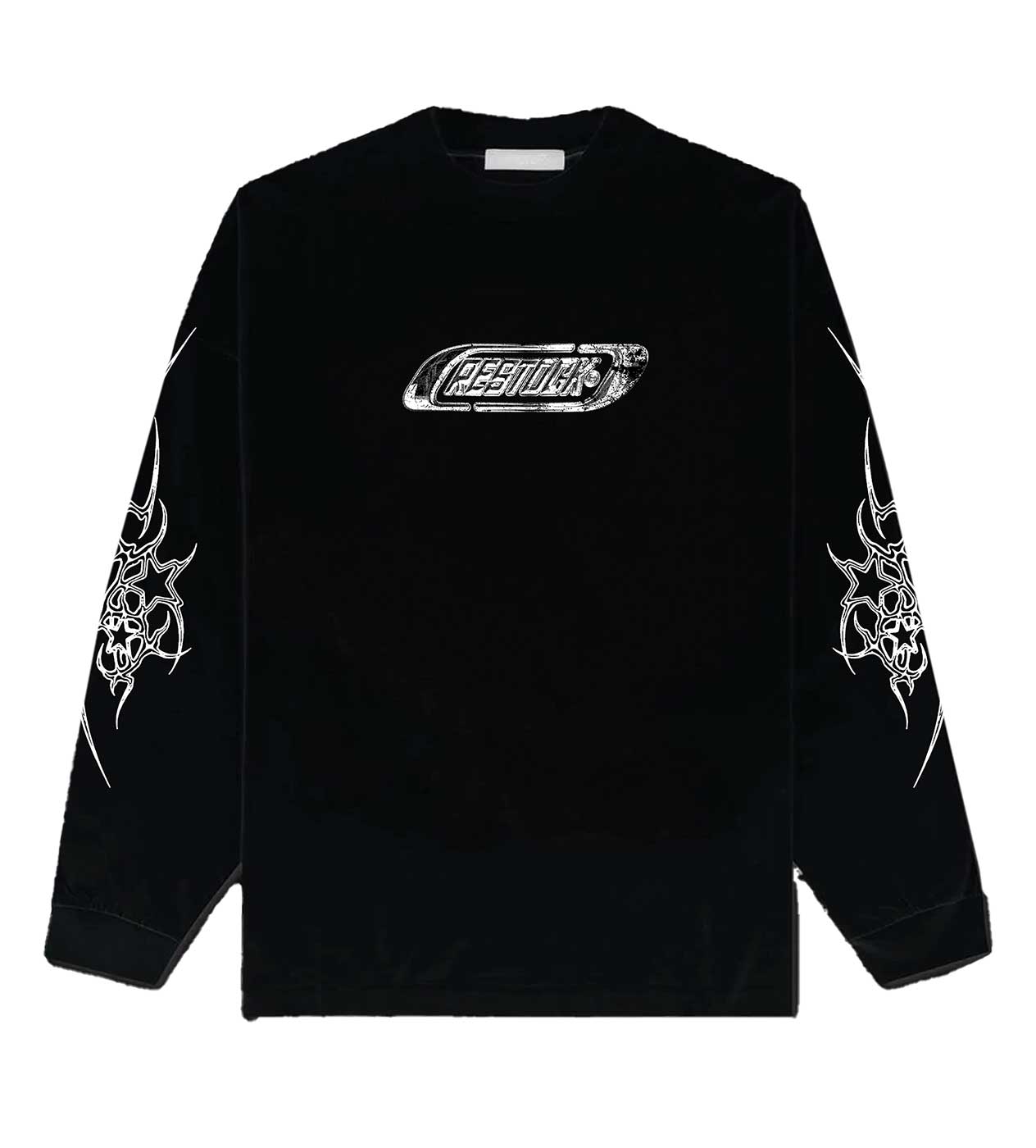 Restock AR Chrome Logo L/S Tee Black