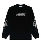 Restock AR Chrome Logo L/S Tee Black