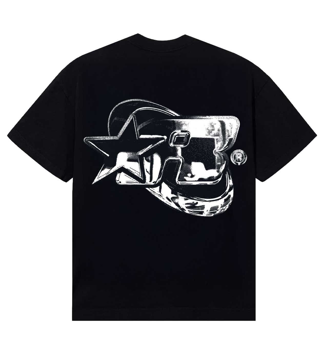Restock AR Chrome Logo Tee Black
