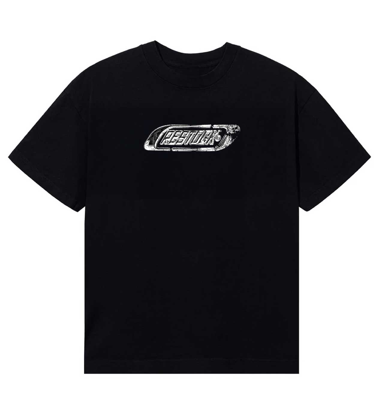 Restock AR Chrome Logo Tee Black