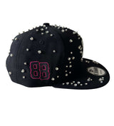 Retrovert Embellished Sox Hat Black