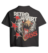 Retrovert Falcon Skull Tee Black/Red