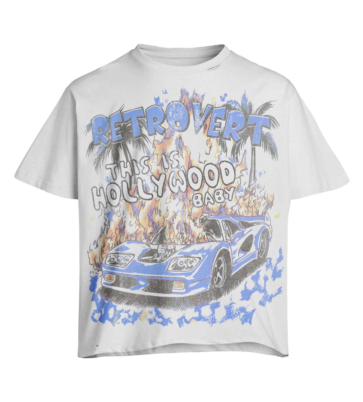 Retrovert Hollywood Tee Blue