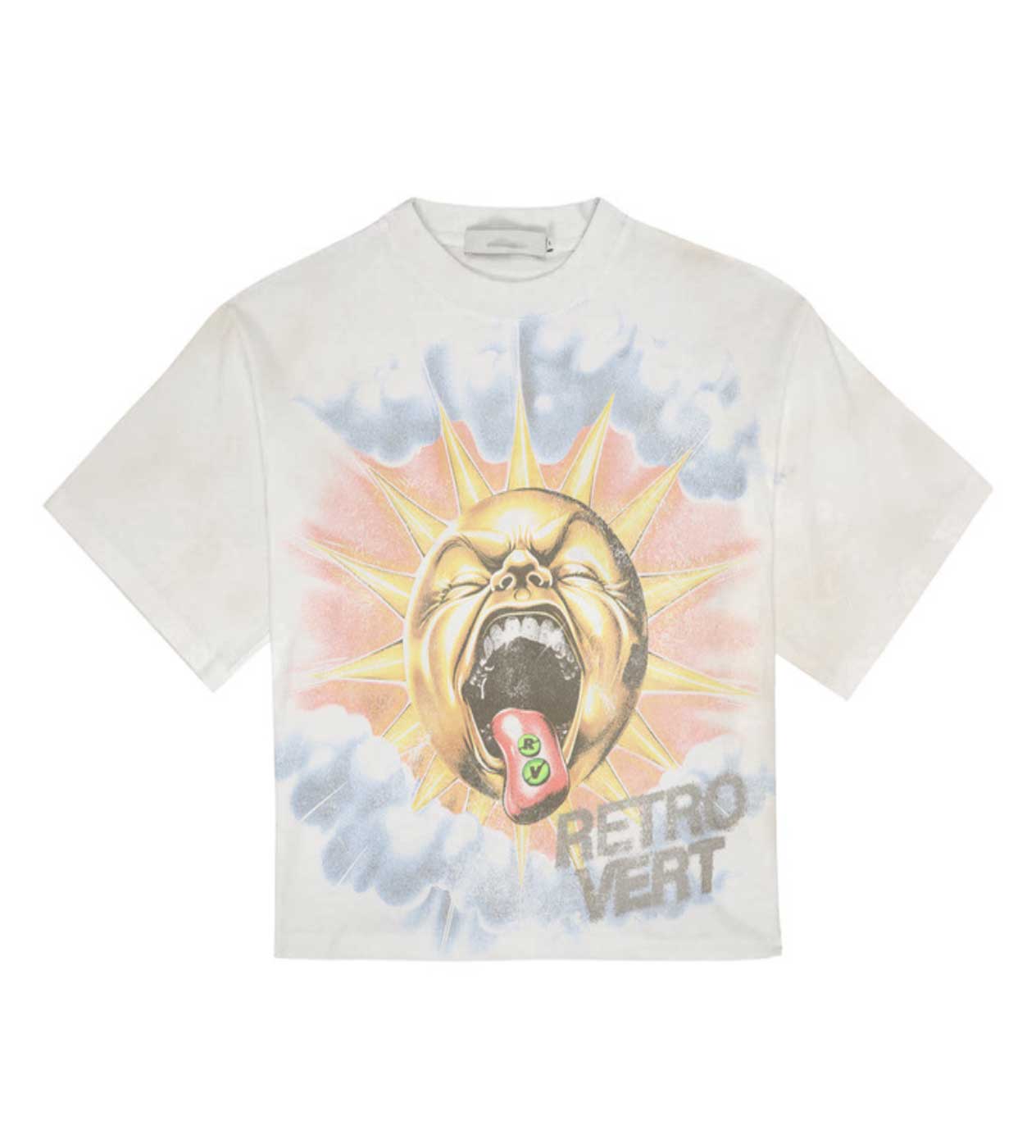 Retrovert Sun Tongue Tee Tan