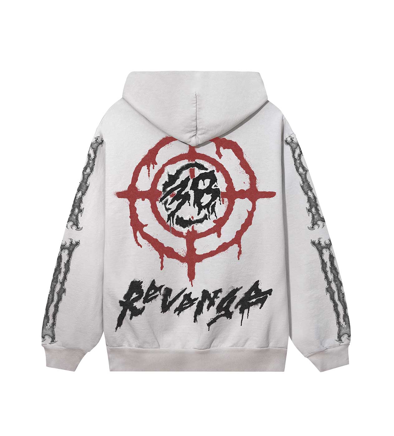 Revenge 38 Ribcage Hoodie Cement – Restock AR
