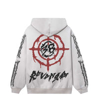 Revenge 38 Ribcage Hoodie Cement back view