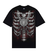 Revenge 38 Ribcage Tee Black front view