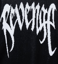 Revenge Arch Logo Knit Sweater Black/White