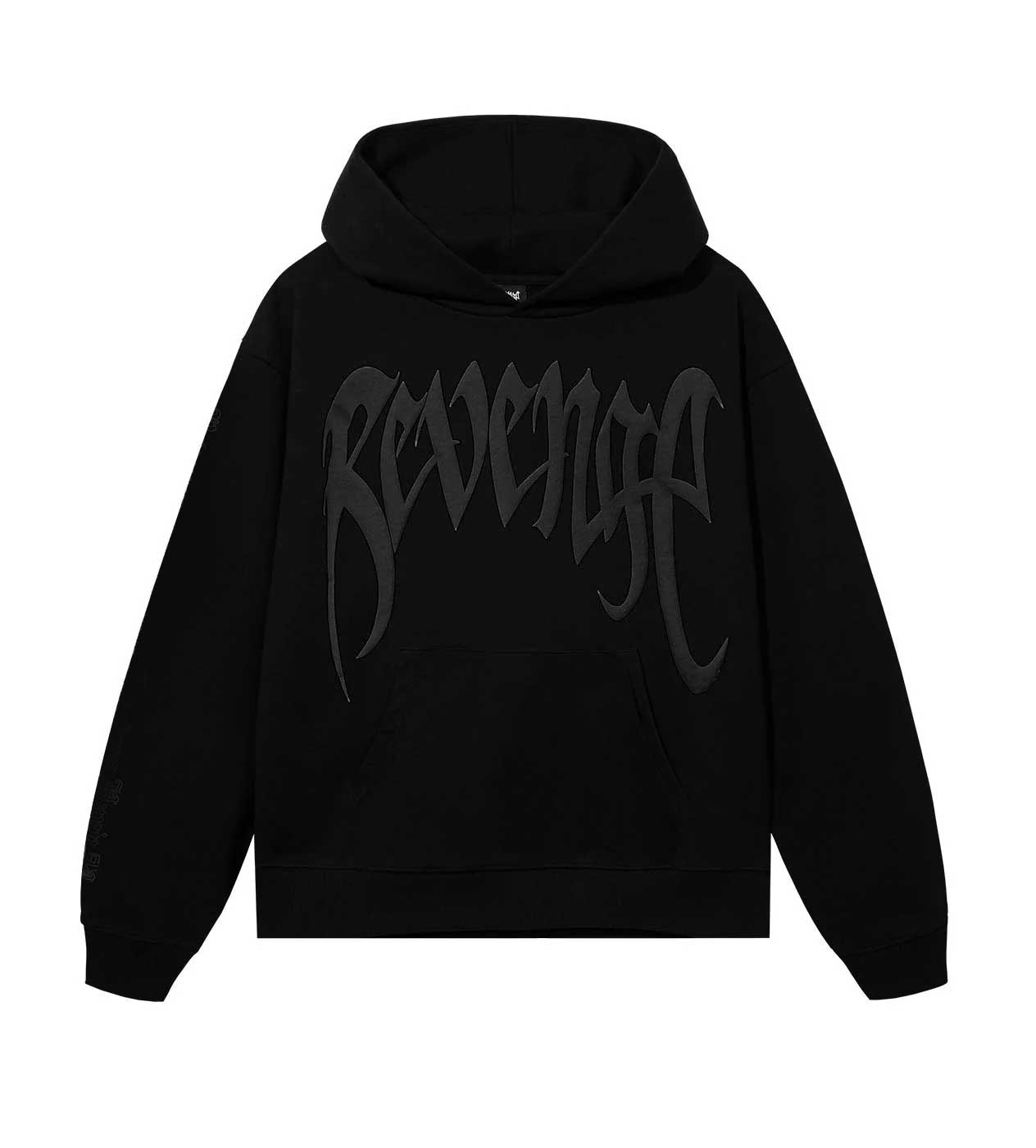 Revenge BLACK ARCH LOGO HOODIE Black