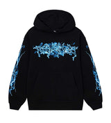 Revenge BLUE LIGHTNING ANARCHY HOODIE BLACK