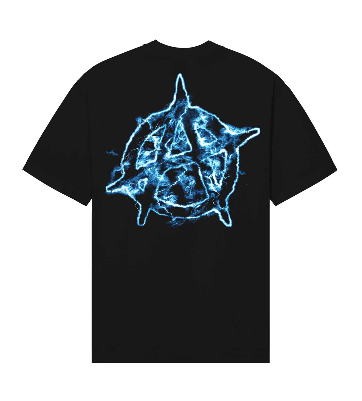 Revenge BLUE LIGHTNING ANARCHY TEE BLACK