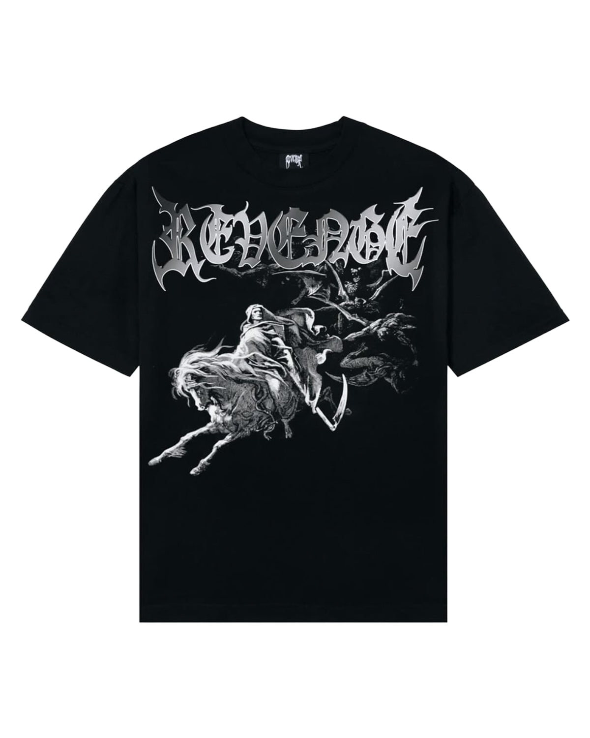 Revenge Chrome Horseman Tee Black/Silver