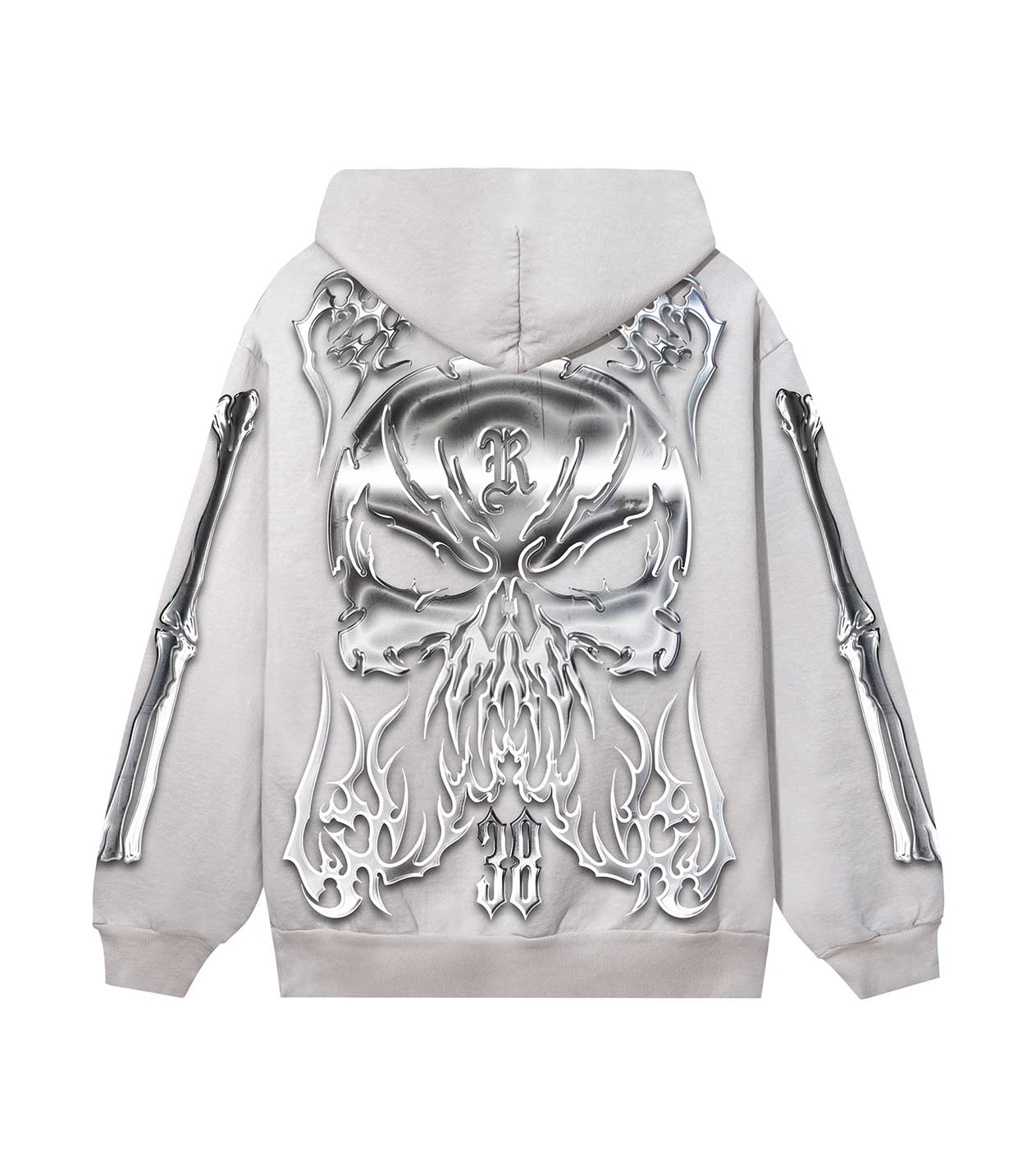 Revenge Chromed Out Hoodie Cement – Restock AR