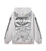 Revenge Chromed Out Hoodie Cement back view