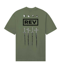 Revenge Closer To God Tee Army Green back view