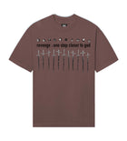 Revenge Closer To God Tee Chocolate Brown