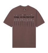 Revenge Closer To God Tee Chocolate Brown front view