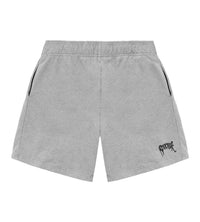 Revenge Embroidered Basics Short Heather Grey front