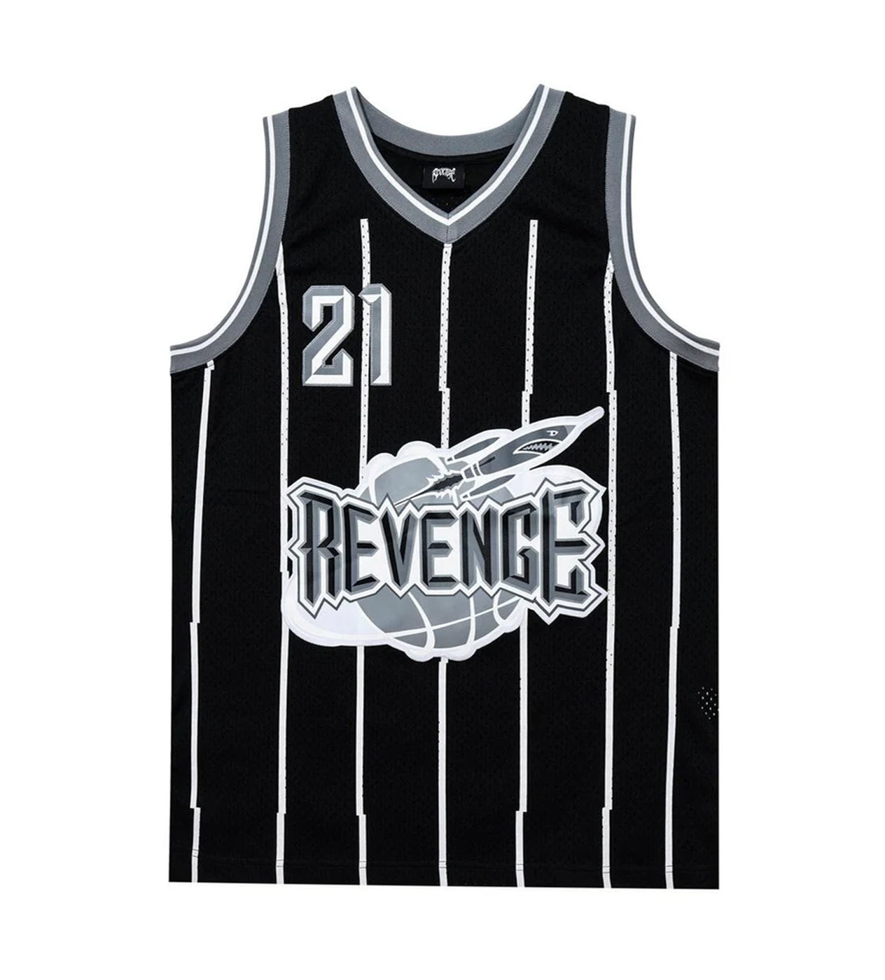 Revenge Embroidered Jersey Black