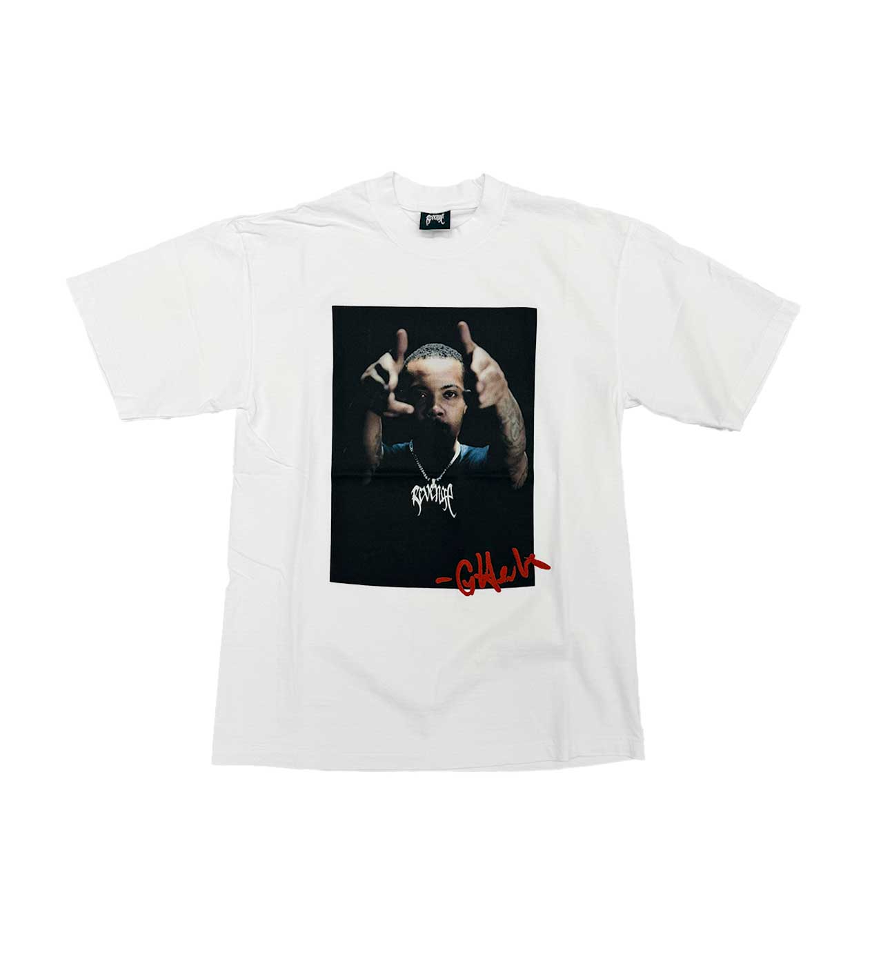 Revenge G Herbo Tee White Front View