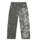 Revenge Graffiti Distressed Boro Denim Pant Grey