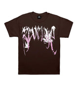 Revenge Graffiti Dove Tee Chocolate Brown Front View