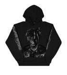 Revenge Graphite Portrait Hoodie Black