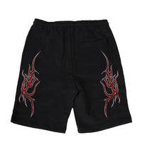 Revenge Grim Reaper Shorts Black/Red back view