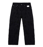 Revenge Logo Distressed Boro Denim Pant Black