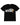 Revenge Nightmare Tee Black, black cotton tee with a cracked white REVENGE wordmark and a fainting figure in a white gown, front view