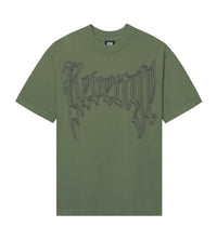 Revenge Paralysis Tee Army Green front view