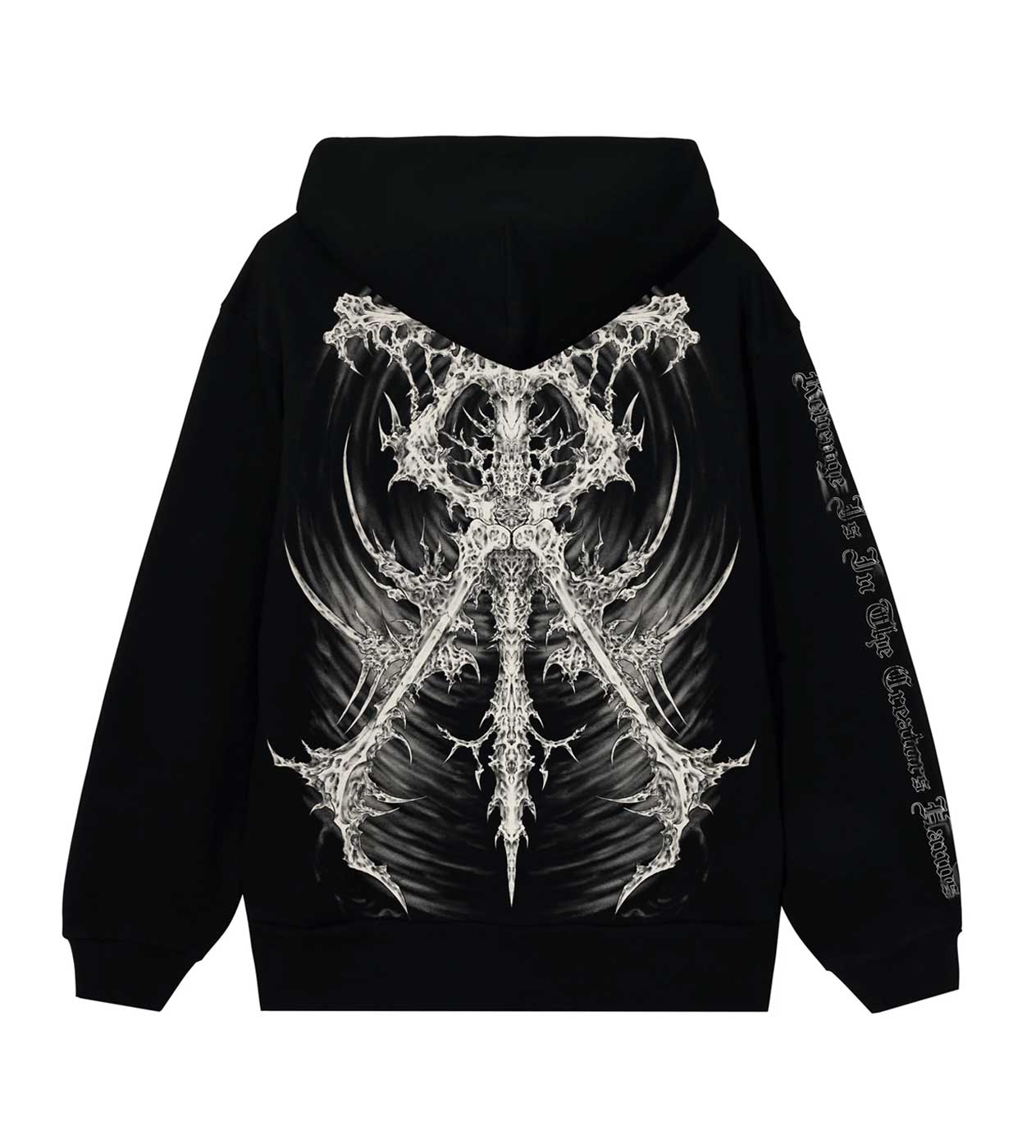 Revenge Relic Hoodie Black back view