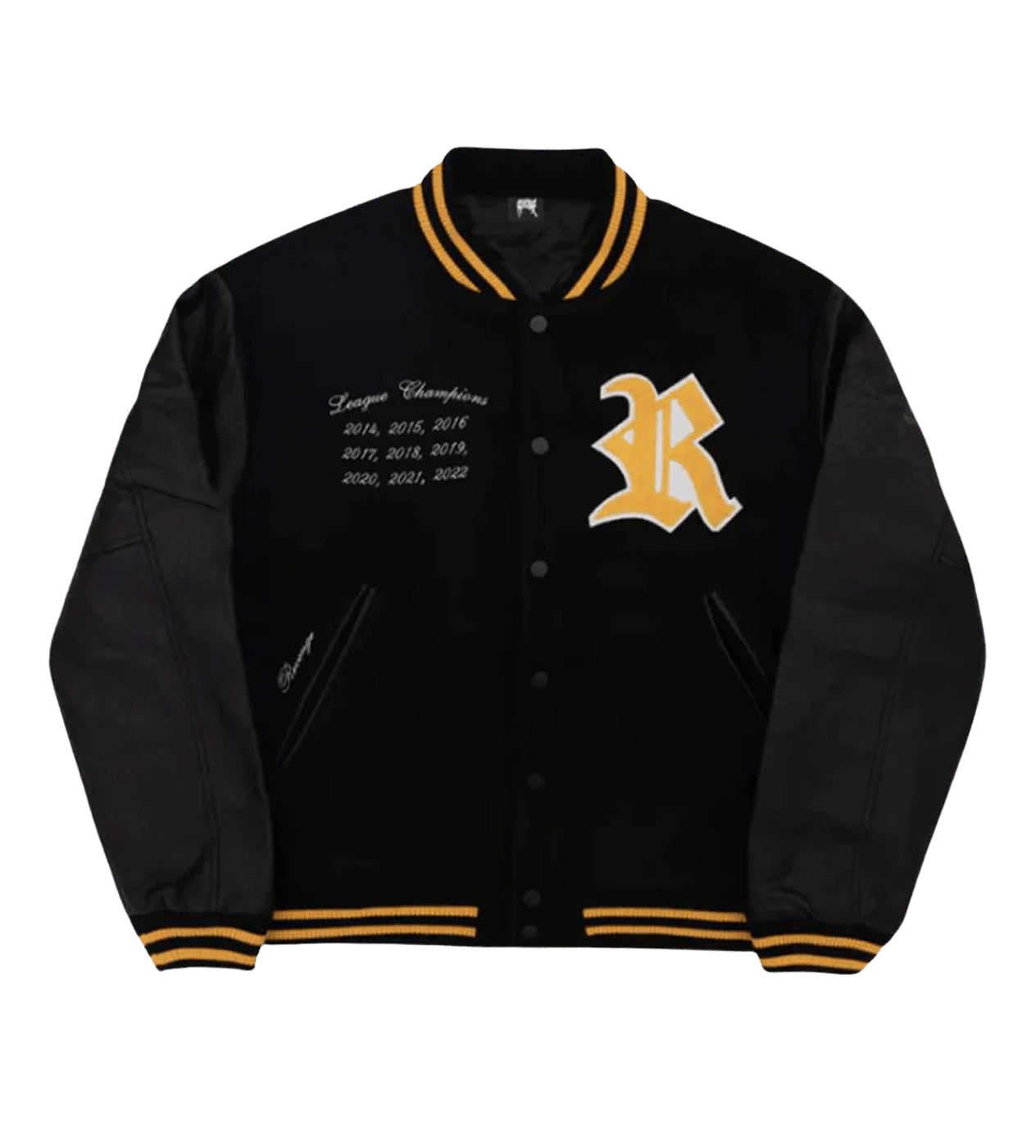 Revenge Rottweiler Varsity Jacket Black